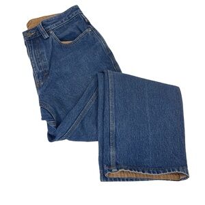 Duluth Trading Co Jeans Mens 32x28 Blue Denim Jeans 5 Pocket EUC